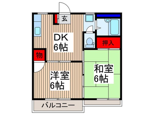 タウニー所沢Ⅲの物件間取画像